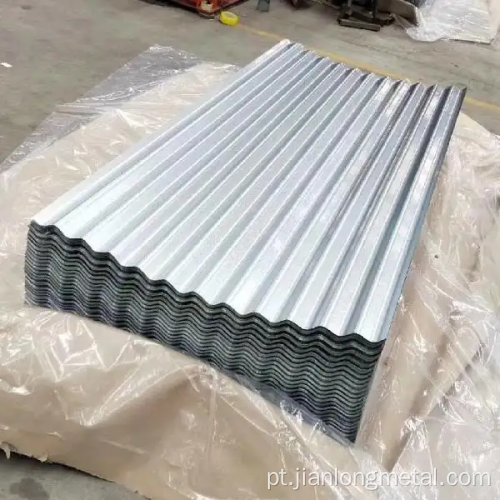 Placa de telhado de lençóis corrugados galvanizados laminados a quente